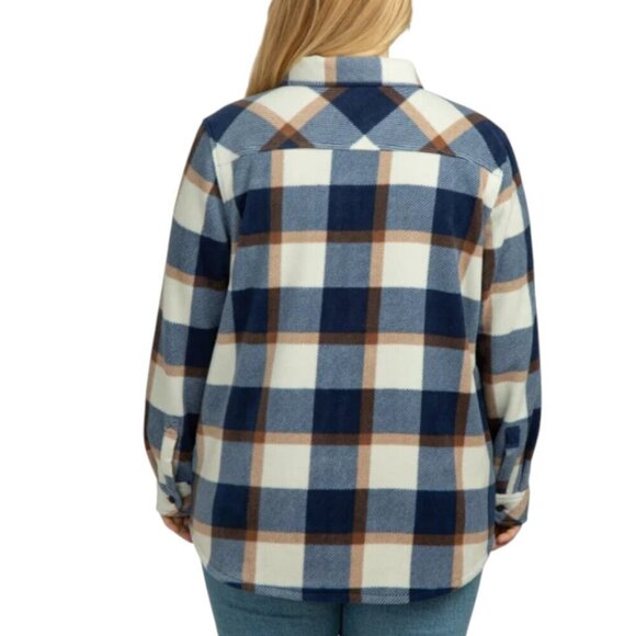 NEW RealTree Bonded Fleece Shacket | Navy - Picture 3 of 8